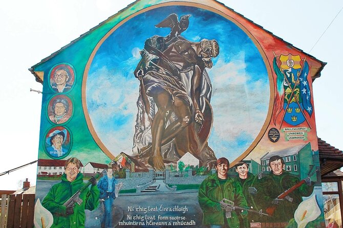 Award Winning Private 2 Hour Belfast Political Black Taxi Tour - Shankill Road and loyalist murals, about 30 minutes