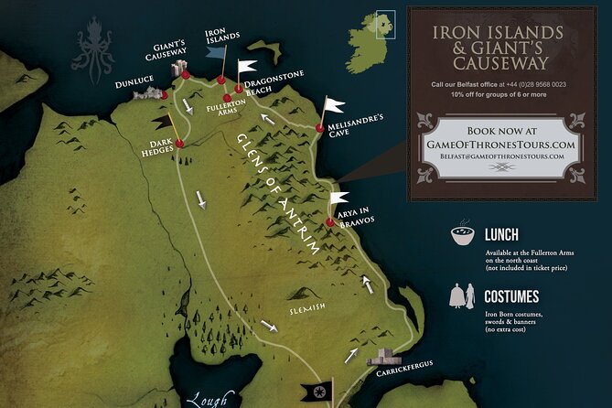 From Belfast: Game of Thrones, Iron Islands & Giant's Causeway - An early start from Belfast