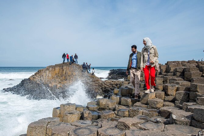 Giants Causeway & Castles Tour from Belfast: Guided tour - Walking onto the Giant’s Causeway