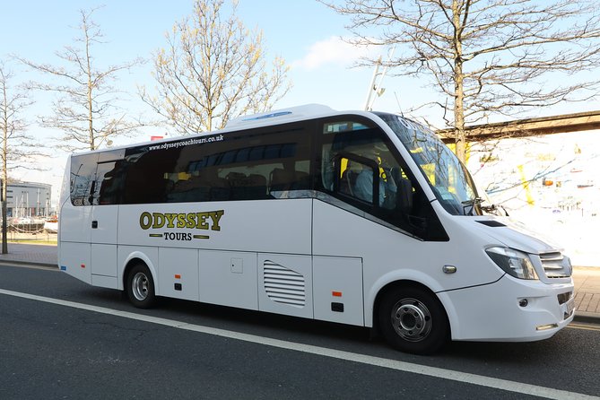 Guided Day Tour of Giant's Causeway from Belfast by Comfortable Coach - Portaneevy, Carrick-a-Rede, and Rathlin Island views