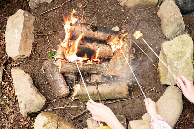 Muddy Tots Go Wild Forest School Ballynahinch County Down - Campfire skills and toasted marshmallows
