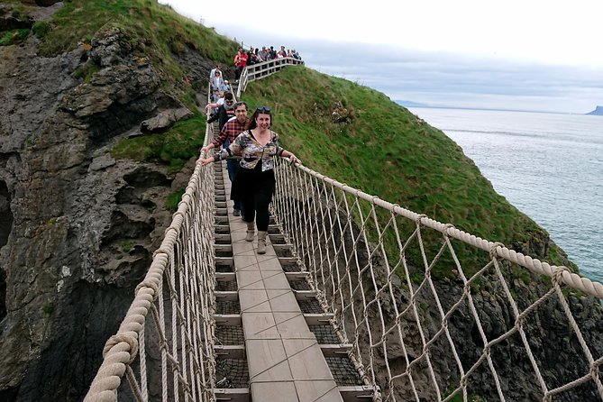 Private Giants Causeway Tour From Belfast Cruise Terminal - Dunluce Castle above the sea